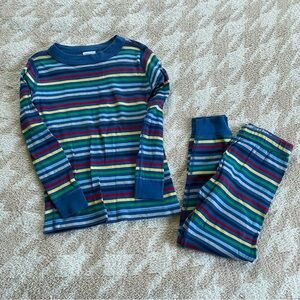 Hanna Andersson Blue Striped Pajamas